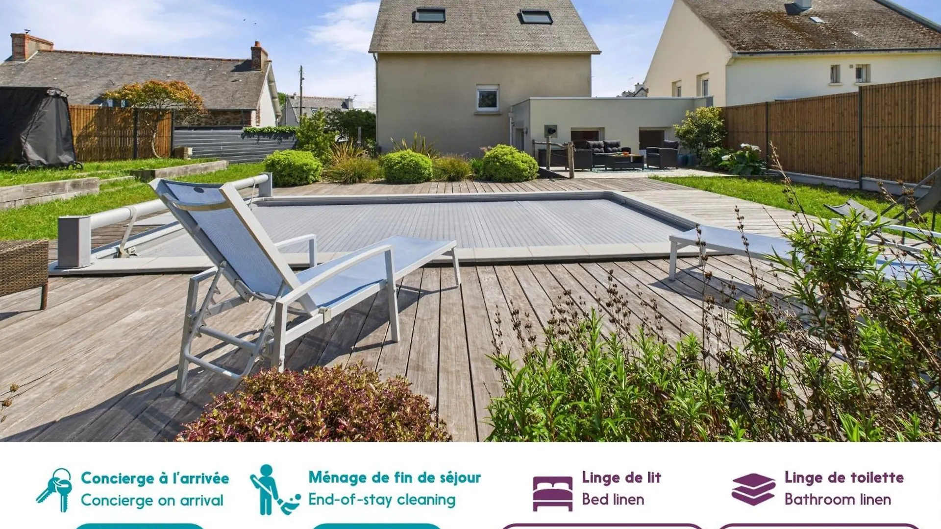 Piscine Chauffee, Plage A 700M, Maison Pour 6 플레뇌프-발-앙드레 0*,  프랑스